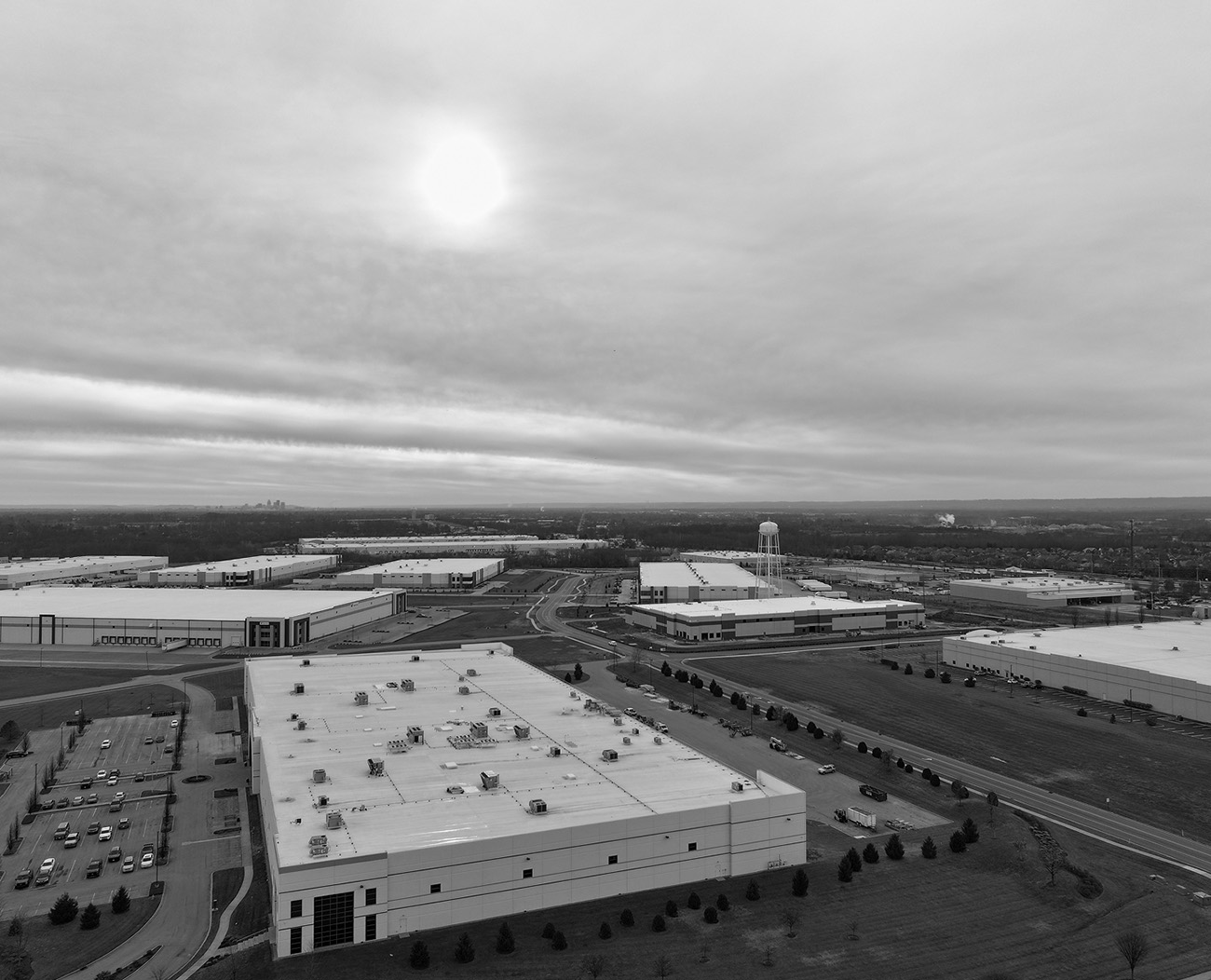 industrial park aerial image